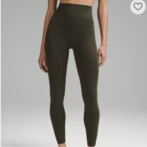 Dark Olive Lululemon Align™ Super-High-Rise Pant 25”